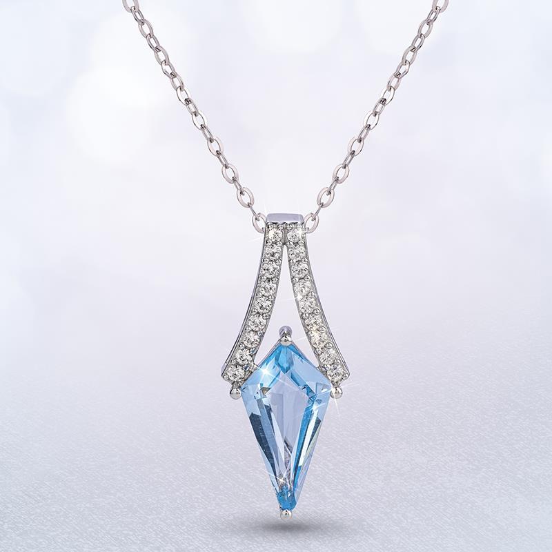 Blue Deco Kite Necklace